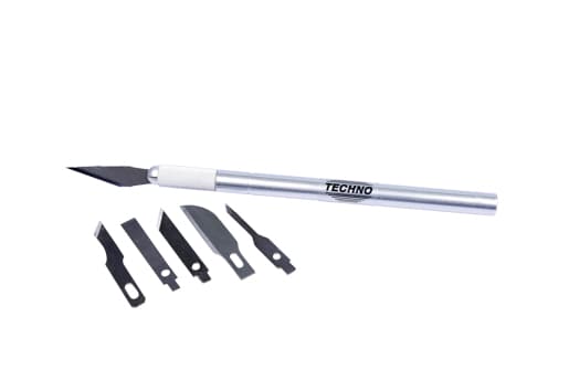 WD Schablonenmesser-Sortiment 7tlg. inkl. Messerhalter im Etui #130600
