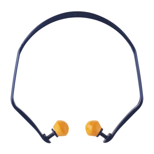 Bügelgehörschutz+Ersatzstöpsel SNR 26dB blau/orange #1310-1