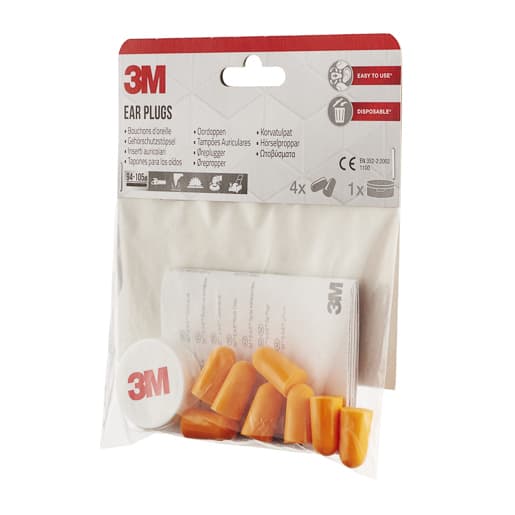 Gehörschutzstöpsel SNR 37db (1PCK=4PAA) orange #1100-4