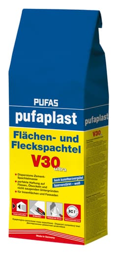 Pufas pufaplast V 30 Flächen- u. Fleckspachtel