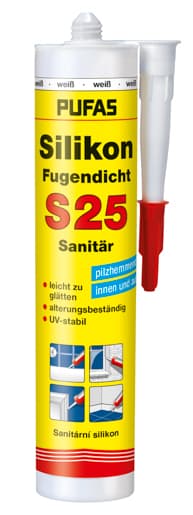 Pufas Silikon Fugendicht S 25 Weiß