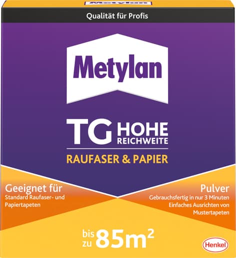 Henkel Metylan TG Hohe Reichweite Raufaser & Papier Pulver MTRP