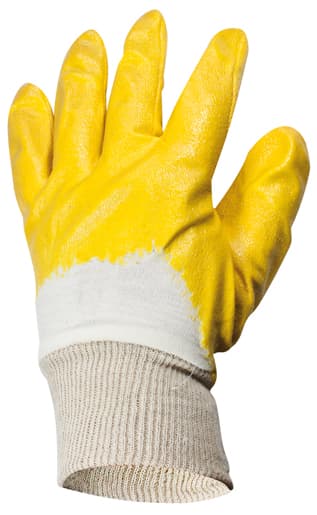 WD Handschuh Nitril natur / gelb