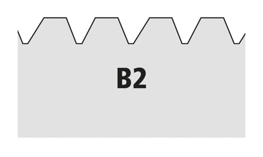 WD Zahnleiste Zahnform