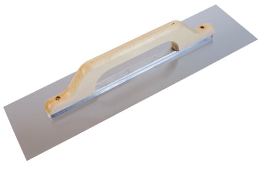 WD Schweizer Glättekelle 480x130mm mit Alu-Steg rostfrei