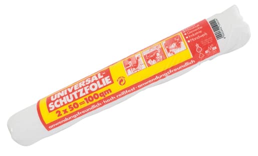 WD Abdeckfolie HDPE 7my, 2x Kurzrolle, transparent