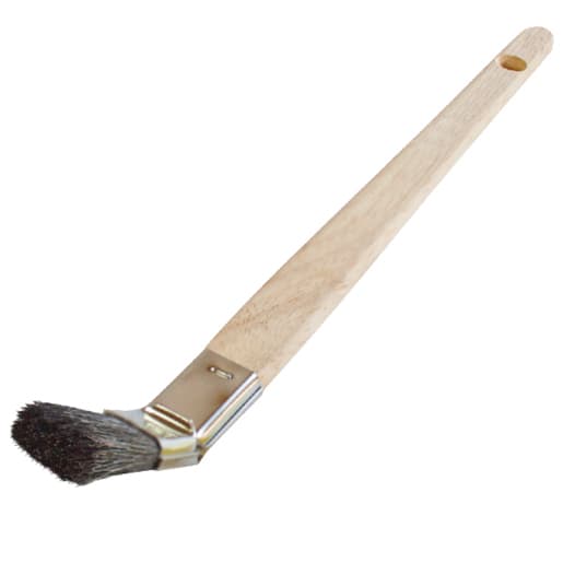 MPlus Plattpinsel gebogen Gr.20, schwarze Borste