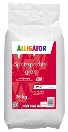 Allig.Spritzspachtel grob LEF Weiß
