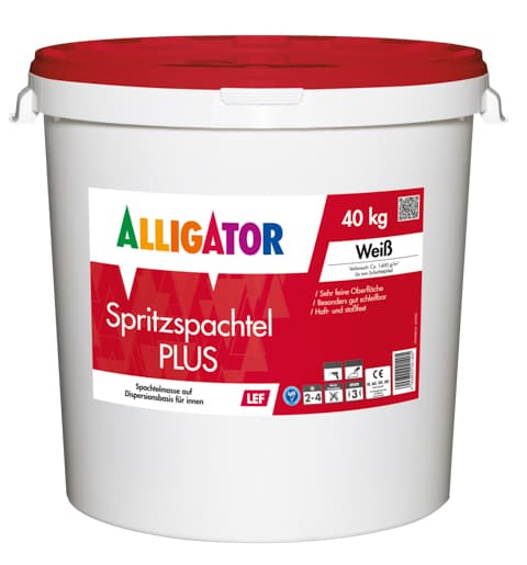 Allig.Spritzspachtel plus LEF Weiß Hobbock
