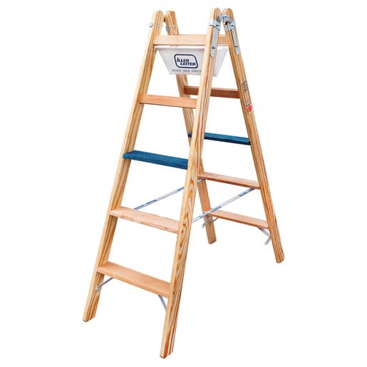 Iller Holz-Stufenstehleiter ERGO Plus 2×3 Stufen #2103-7