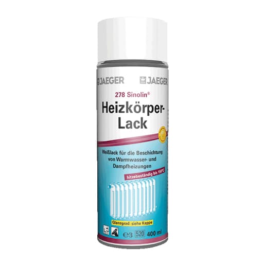 Jaeger Sinolin HeizkörperlackSpr. 2780002-044 seidenglänzend Weiß
