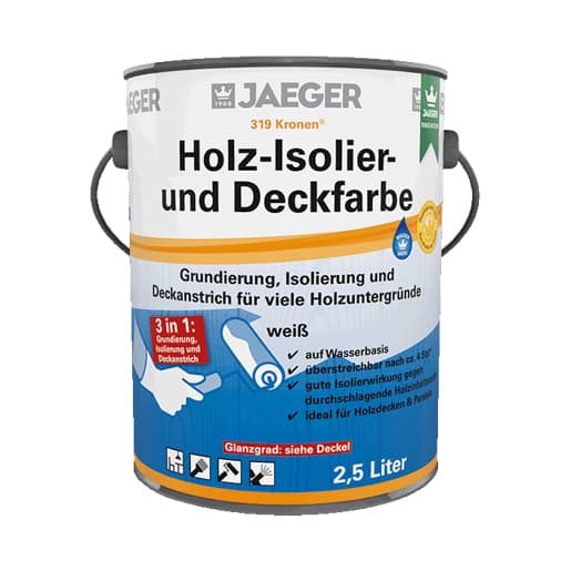 Jaeger Kronen Holz-Iso.-u.Deckfa. 3190003-251 matt
