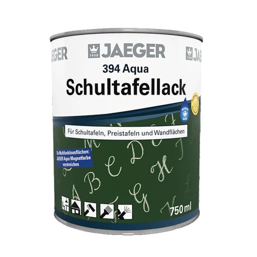 Jaeger Aqua Schultafellack 3940900-071 Mattschwarz