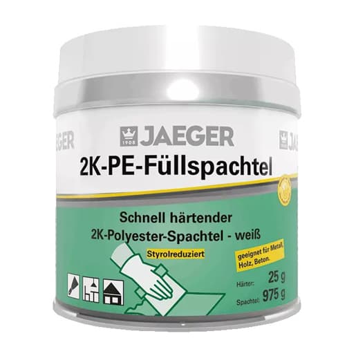 Jaeger 2K-PE Füllspachtel 4180007-917 incl. Härter Weiß