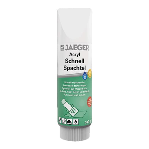 Jaeger Acryl Schnellspachtel 4210000-130 Weiß (Tube)