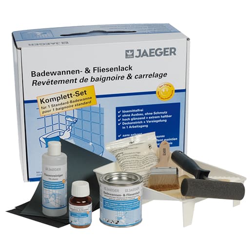 Jaeger Badewannen- & Fliesenlack 8870800-906 Reinweiß Set