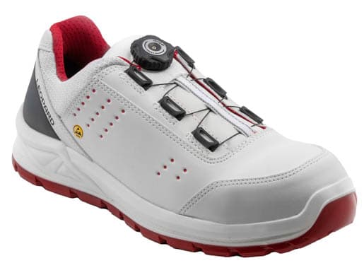 Leopard Sicherheitsschuh S3 Twist Gr.39 weiß/rot mit atop #AE01431_39