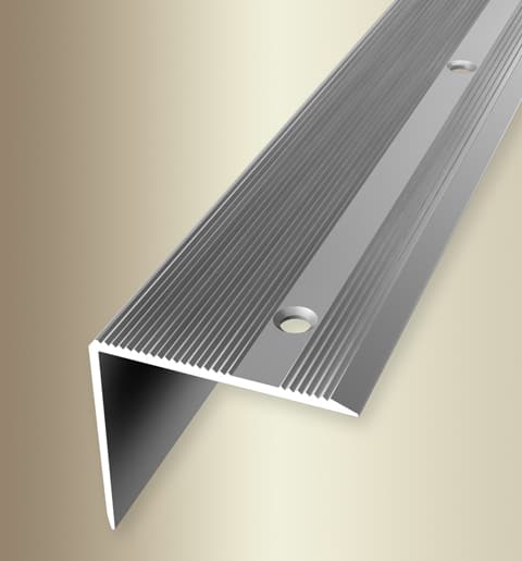 MPlus Winkelprofil 229 SBS 40 x Alu Silber elox. F4 gerillt