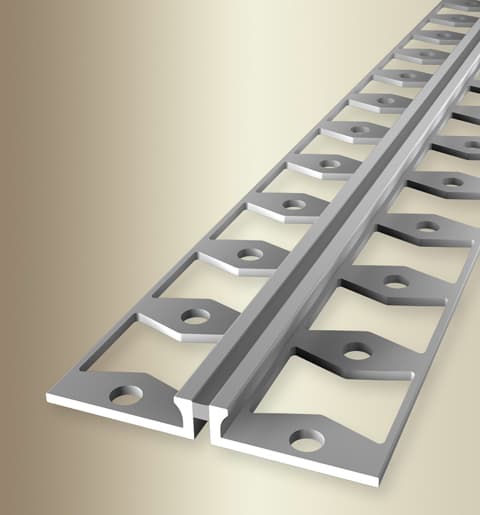 MPlus Dehnfugenprofil 302 S SBS Alu Silber elox. F4 / Silikon grau