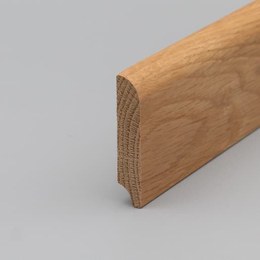 MPlus Holzleiste 2030 MP1732 13×60 Eiche massiv natur lackiert rund