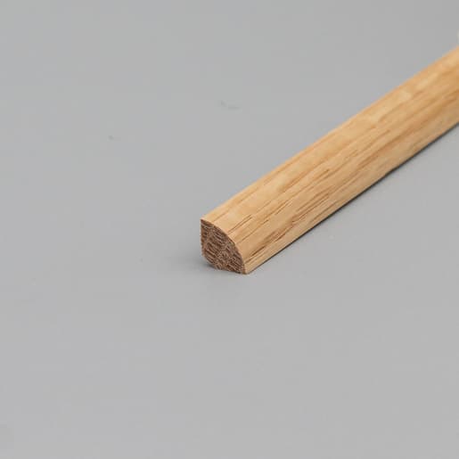 MPlus Holzleiste 2030 MP1777 12×12 Eiche natur lackiert Viertelstab
