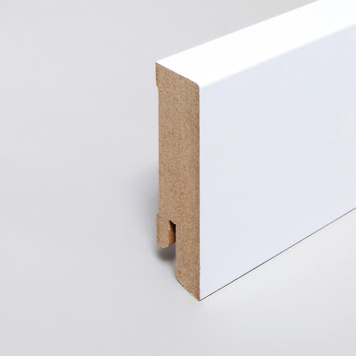 MPlus Holzleiste 2030 MP5466 19×60 MDF weiss uni Fol RAL9016 eckig