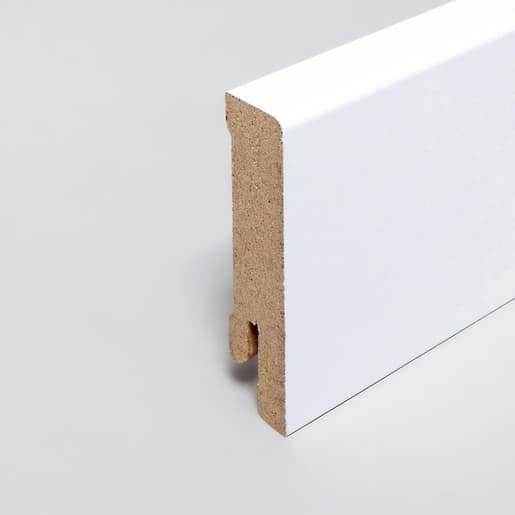MPlus Holzleiste 2030 MP5468 16×58 MDF weiss uni Fol 9016 leicht rund