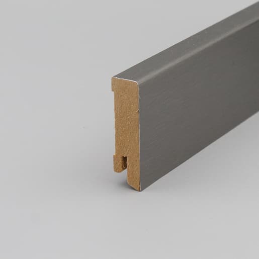 MPlus Holzleiste 2030 MP5471 16×58 MDF Folie Alu/Edelstahl Akzent