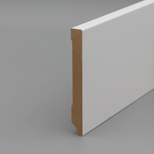 MPlus Holzleiste 2030 MP6879 13×110 MDF weiss uni Fol 9016 eckig slim