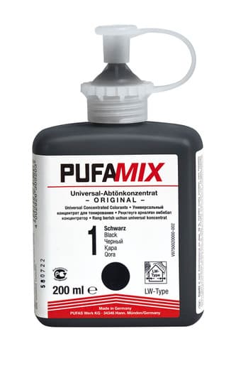 Pufas Pufamix Universal Abtön- Konzentrat PG1 1 Schwarz