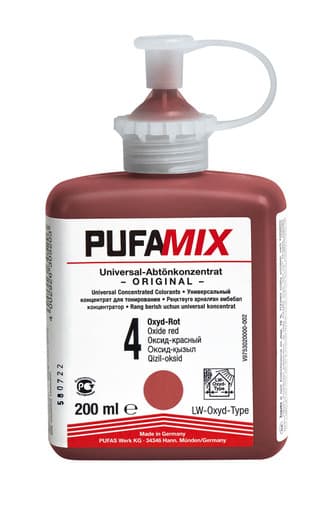 Pufas Pufamix Universal Abtön- Konzentrat PG1 4 Oxyd-Rot