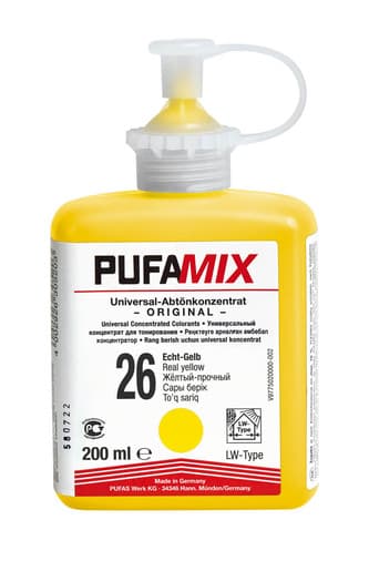 Pufas Pufamix Universal Abtön- Konzentrat PG4 26 Echt-Gelb