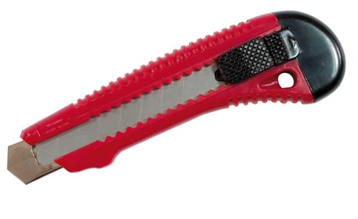 WD Cuttermesser mit Metallführung rot/schwarz
