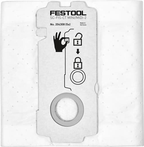 Festool 204308 Selfclean Filtersack SC-FIS-CT MINI/MIDI-2/5 (1PCK =)
