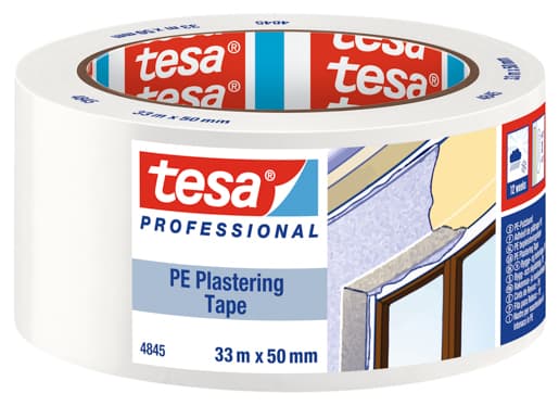 Tesa 4845 Putzband PE:, weiß