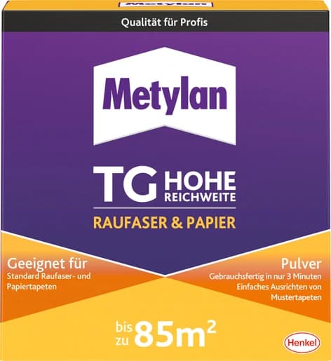 Henkel Metylan TG Hohe Reichweite 500 gr Raufaser & Papier Pulver MTRP