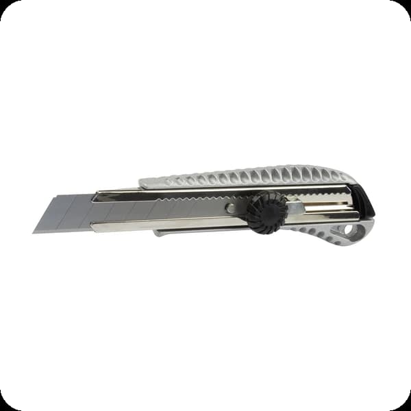 MPlus Cuttermesser 18mm Metall mit Feststellrad