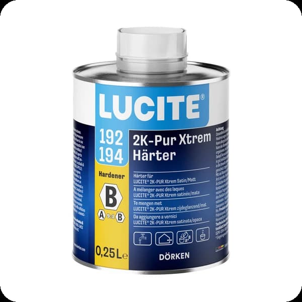 Lucite 192 194 2K PUR Xtrem Härter Matt Satin