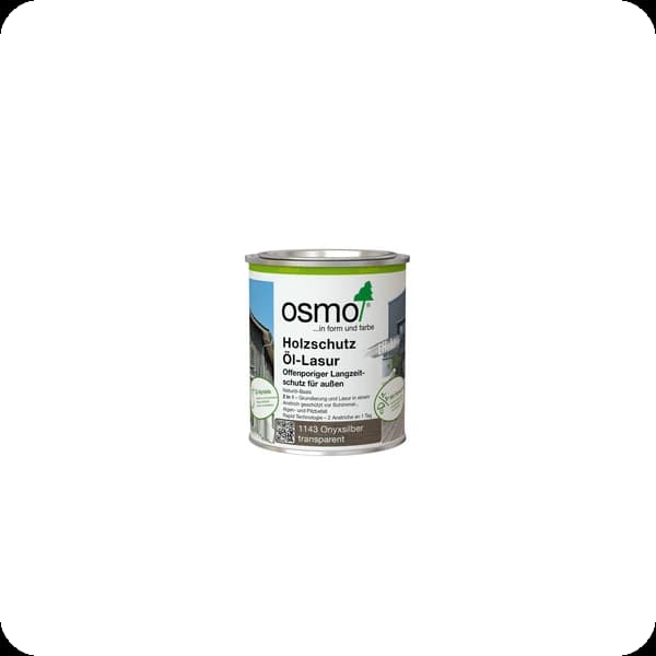 osmo holzschutz öl lasur effekt 1143 onyxsilber
