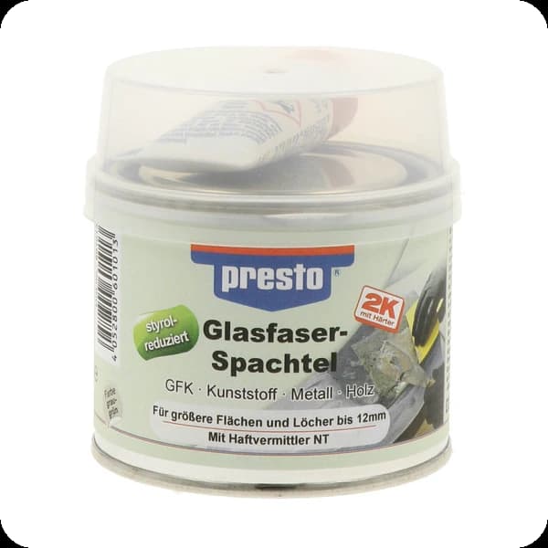 prestolith extra glasfaserspachtel 601013 mit härter