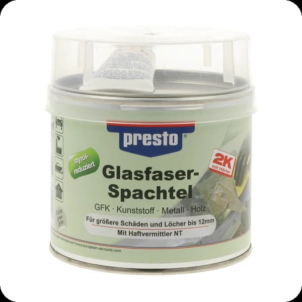 prestolith extra glasfaserspachtel 601112 mit härter