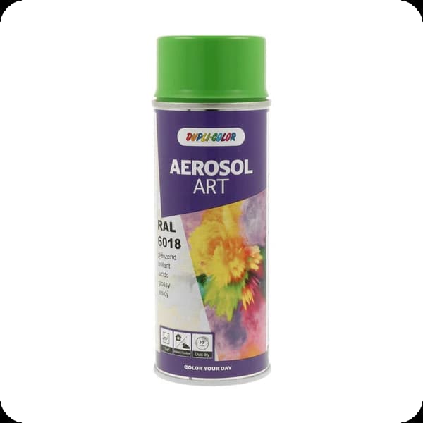 dupli color aerosol art glz 722639 ral 6018 gelbgrün