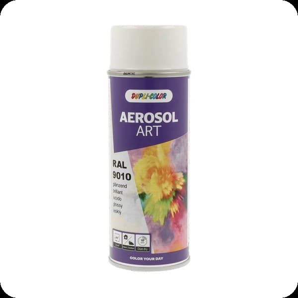 dupli color aerosol art glz 733130 ral 9010 reinweiss