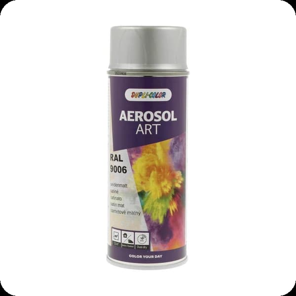 dupli color aerosol art sdm 741425 ral 9006 weissaluminium