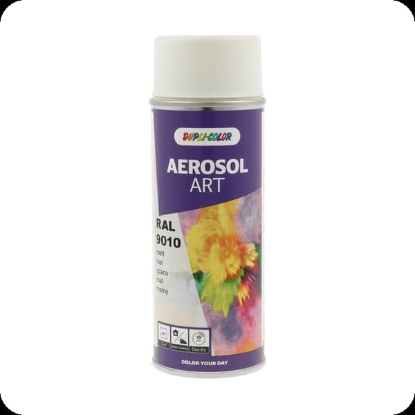dupli color aerosol art matt 741548 ral 9010 reinweiss