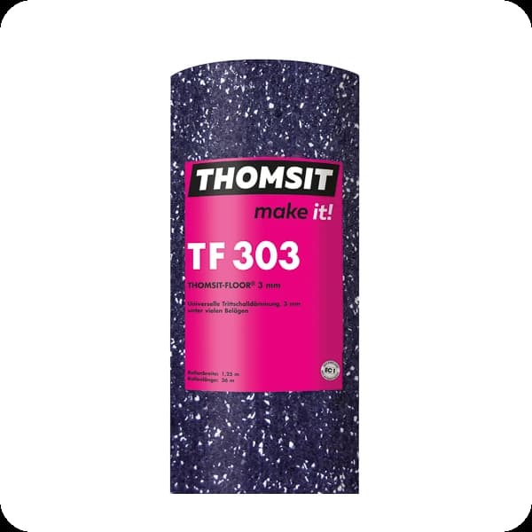 Thomsit TF 303 Trittschalldämmung 3,00 mm stark / 125 cm breit