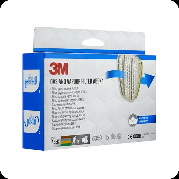 3M Filter Gegen Gase Und Dämpfe Abek1 Grau #6059 1