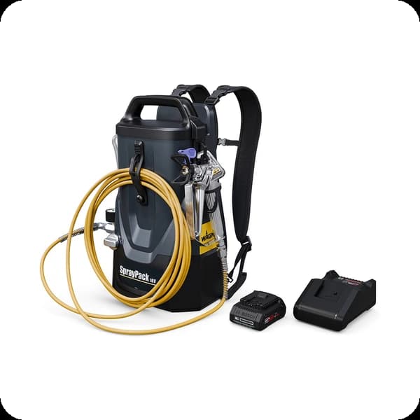 wagner 2466025 spraypack 18v kit behälter schlauch 7,5m +ladegerät