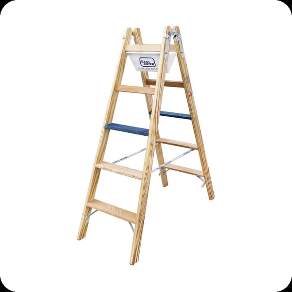 Iller Holz-Stufenstehleiter ERGO Plus 2×8 Stufen #2108-7