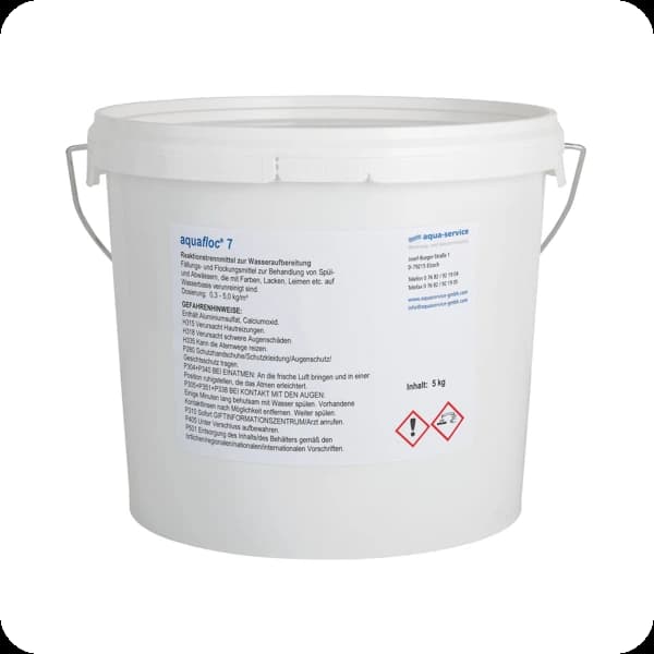 aqua service aquafloc7 spaltpulver eimer #pr 001